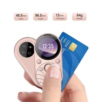 New i15 Mini Card Mobile Phone Metal Frame Dual SIM 2G GSM 1.39\
