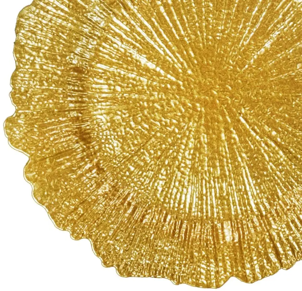 120/300 Stück Runde Platzteller, Kunststoff-Präsentationsplatten-Set, Tischdekoration für Hochzeiten, Bankette, Weihnachten – Detail 12
