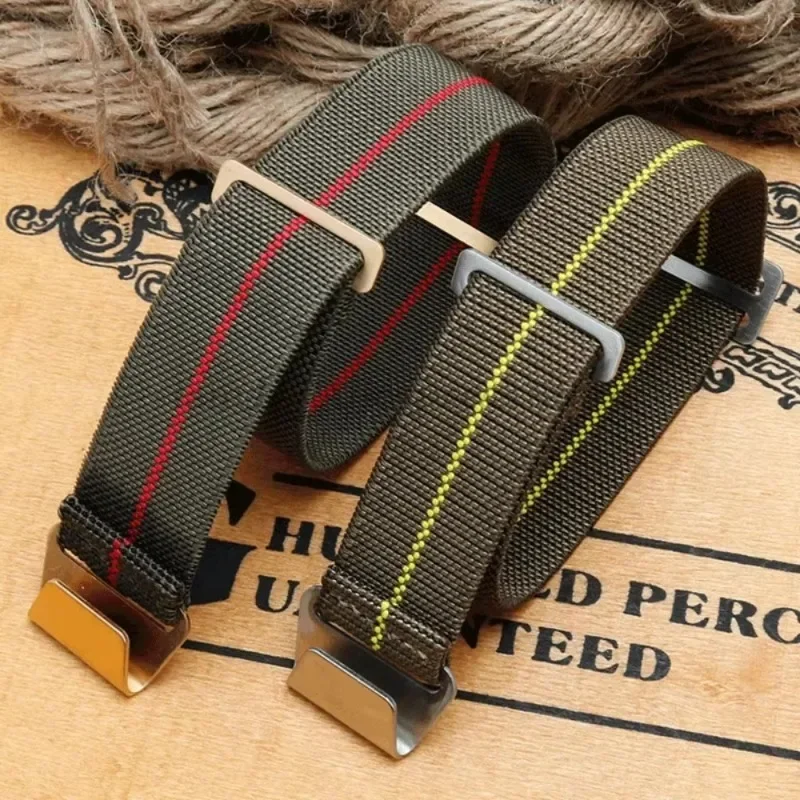 Parachute Watch Strap Elastic Nylon Band for Seiko for Rolex for Water Ghost for Tudor Watch Sport Bracelet 18mm 20mm 22mm Width