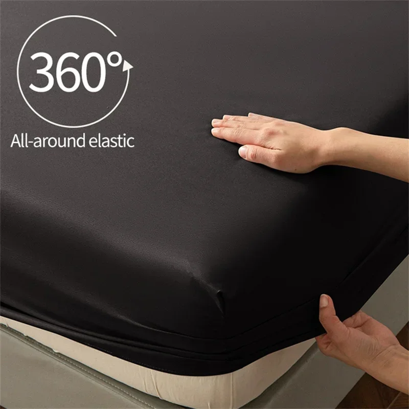 High Quality Fitted Sheet 90/180/150x200 Cm Mattress Cover Elastic Band Bed Sheet Queen King Size No Pillowcases Included