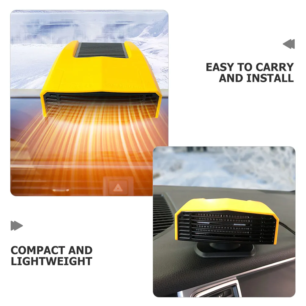 Portable Car Heater Defroster Quick Warmth Windshield Defrosting Fog Clearing Compact Automotive Heater Efficient Winter Use