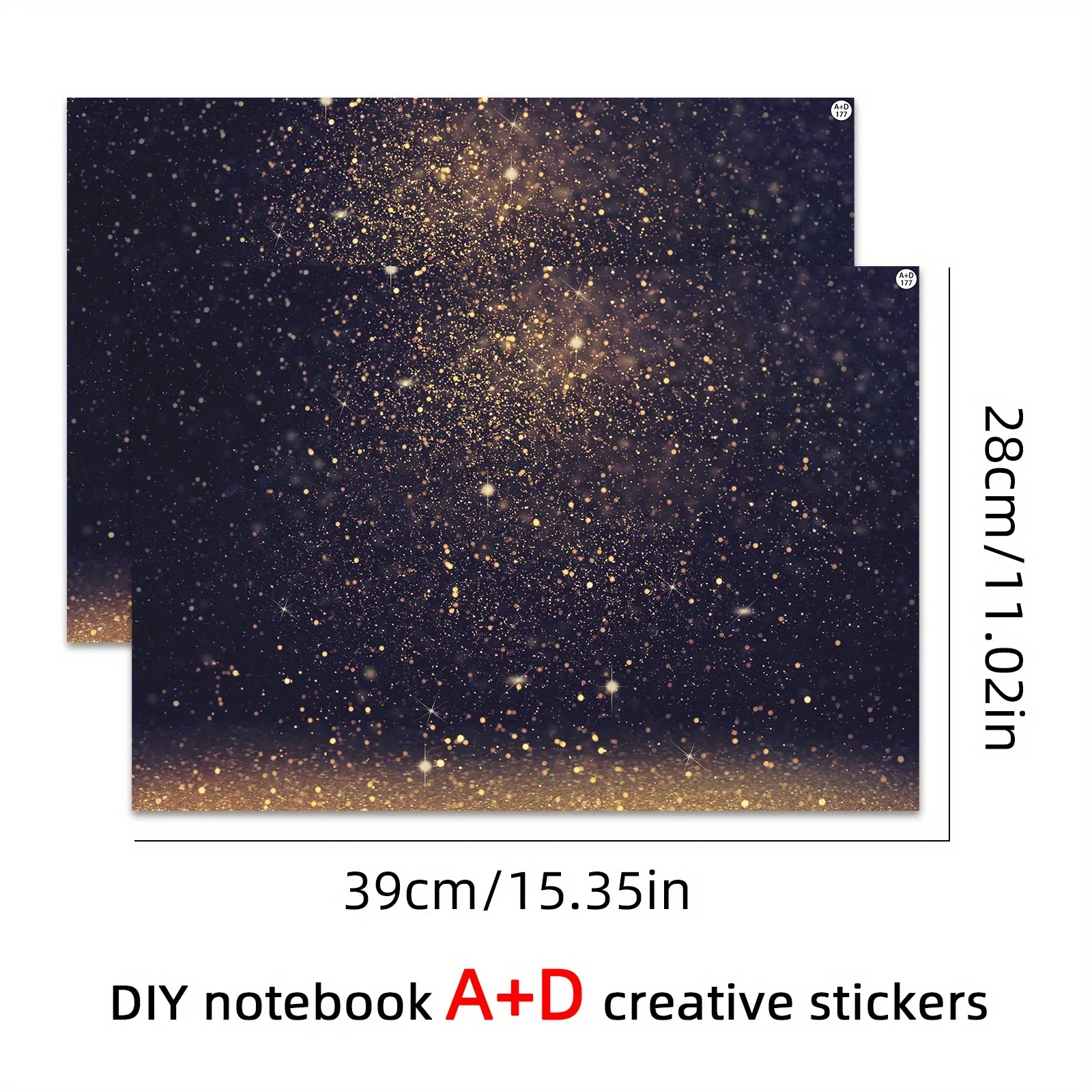 DIY surface rendering laptop protective films, dotted starry sky style laptop shell decorative stickers,