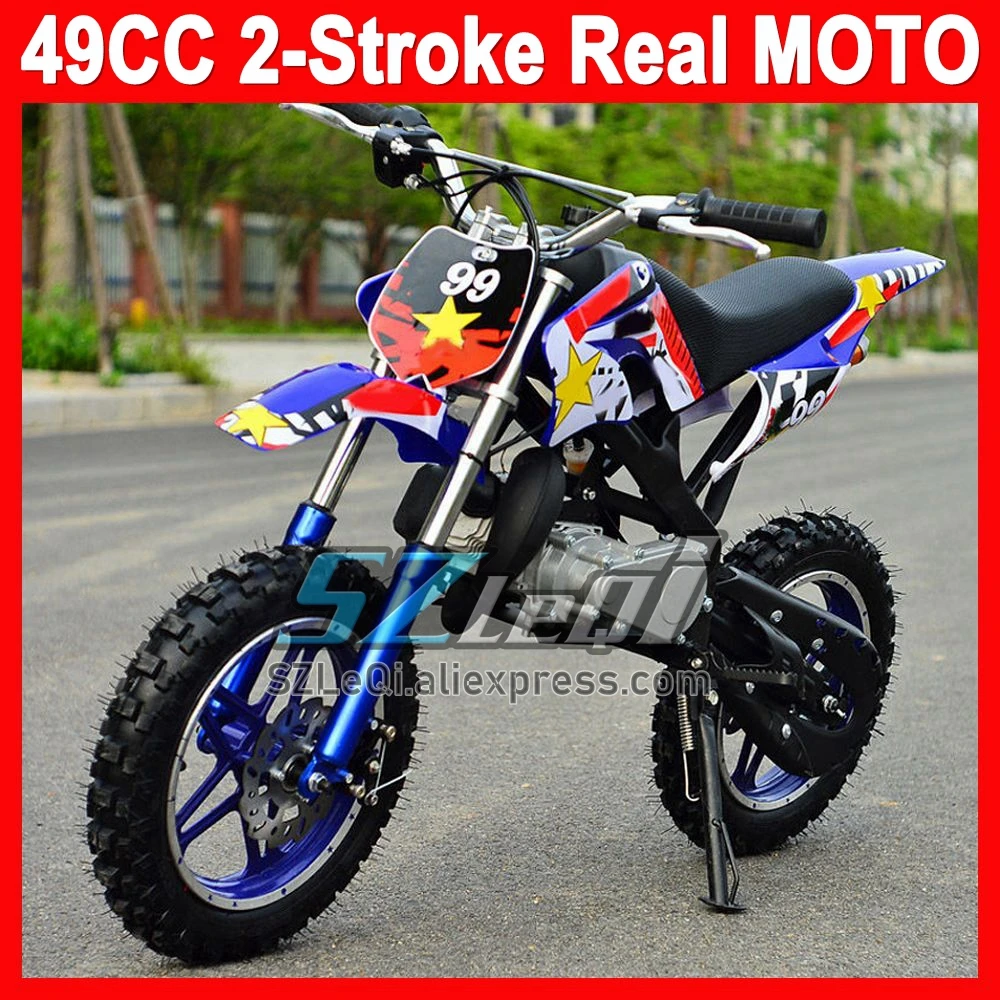 Mountain Mini Motorcycle Small Buggy 49CC 50CC 2Stroke Dirt Bike Superbike Moto Gasoline Adult Child Off-road Vehicle Motorbike