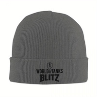 2025 New World Of Tanks Blitz Logo Warm Knitted Cap Hip Hop Bonnet Hat Autumn Winter Outdoor Beanies Hats For Unisex Adult