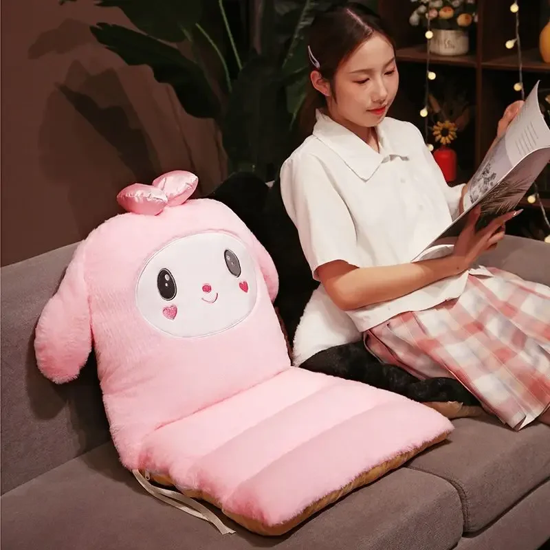 Sanrio Kawaii My Melody Warm Seat Cushion Kuromi Cinnamoroll Anime Cartoon Fashion Student Dormitory Office Chair Stool Butt Pad