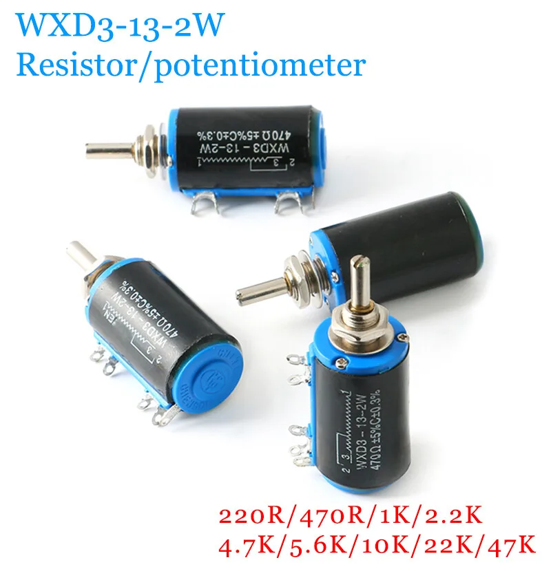 WXD3-13-2W Precision multi-turn wire-wound potentiometer 220 470 1K 2.2K~47K