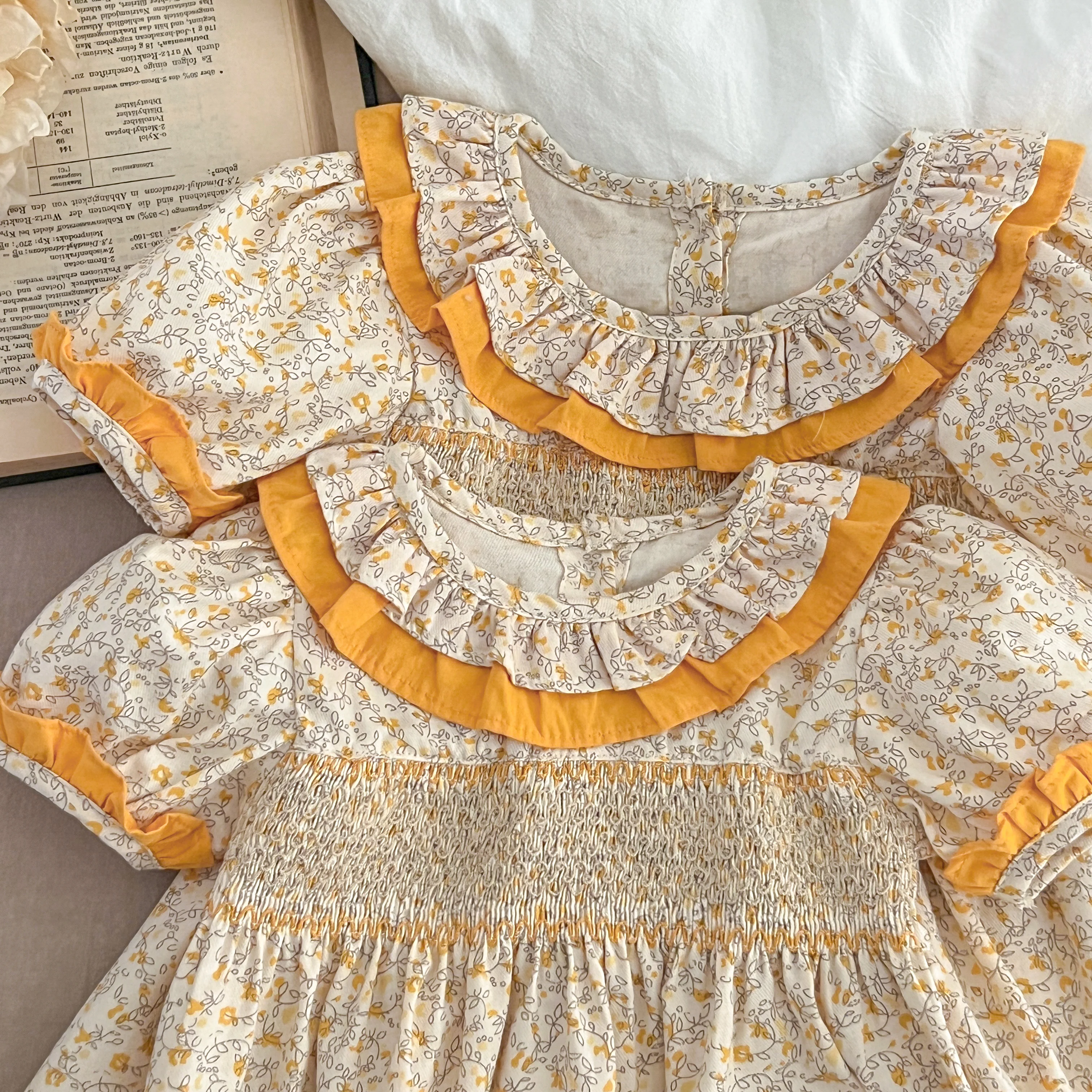 Sommer Baby Kleid Smocking Hand Stickerei Kleidung Kleinkind Mädchen Kleider Baumwolle Kinder Mädchen Puff Ärmel lässig weiches Mädchen Kleid ﻿ – Detail 19