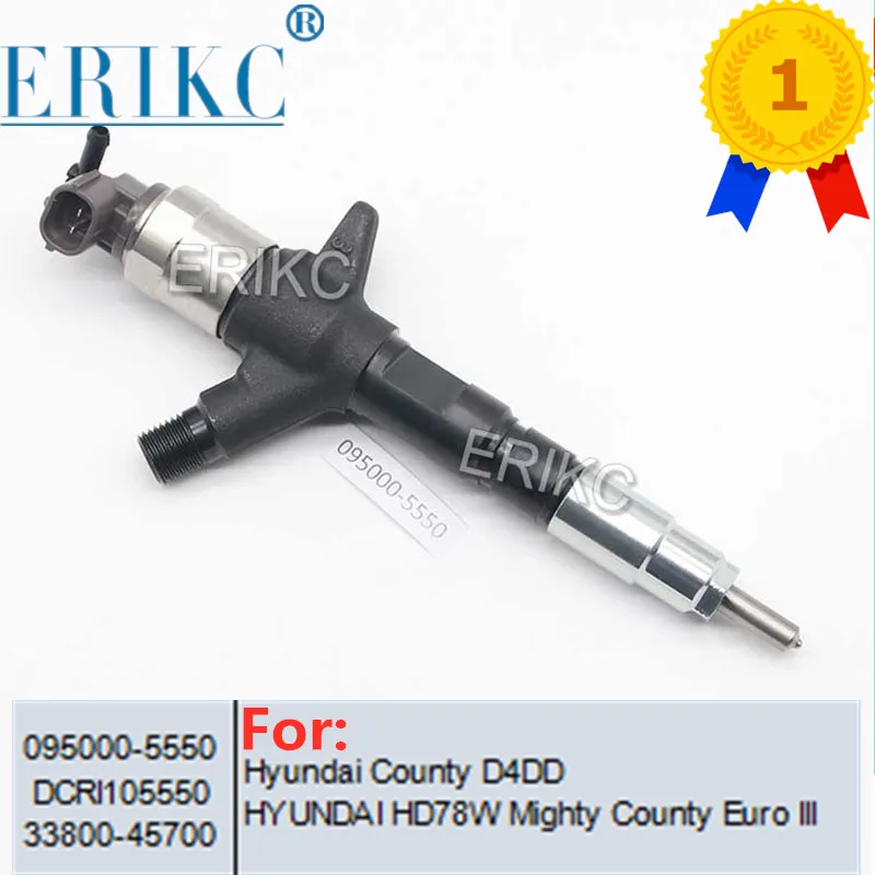 

095000 5550 Common Rail Injector 33800-45700 Diesel Fuel Engine Injector 095000-5550 DCRI105550 for Denso Hyunda HD78W Mighty