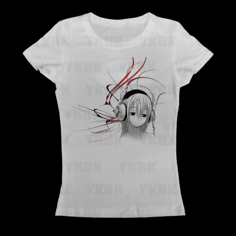 Frauen Casual Harajuku Anime Mode Kurze Tops Y2k Sommer Nette Tees Cartoon Print High Street Gothic Kurzarm T-shirts Mädchen