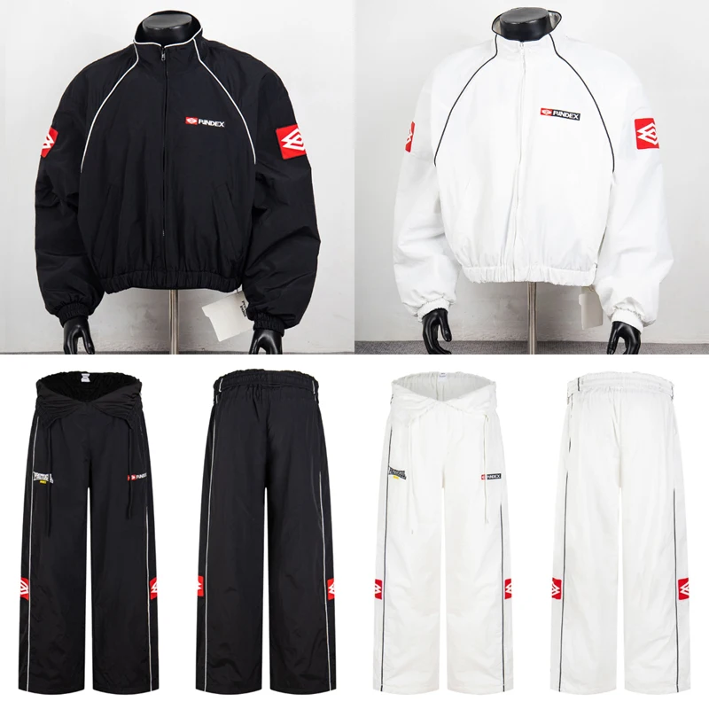 Hochwertige Protokoll-Jacke Windbreaker Neue Stile Retro Casual Bestickte Jacke Herbst/Winter-Jacke Trainingsanzug