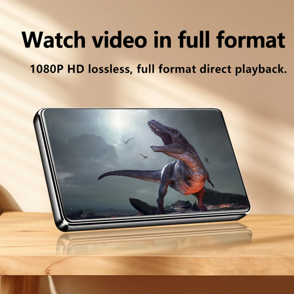 مشغل MP3 أندرويد 14 بلوتوث 5.0 مشغل موسيقى بدون فقدان 4.0 بوصة شاشة لمس كاملة مشغل MP3 مكبرات صوت مدمجة للمشي