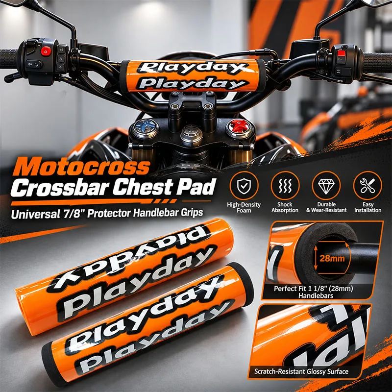 Crossbar Pad Handlebar Foam Chest Protector 22mm Handlebars For SX SXF XC XCF EXC EXC-F Honda CRF Yamaha Husqvarna ATV Dirt Bike