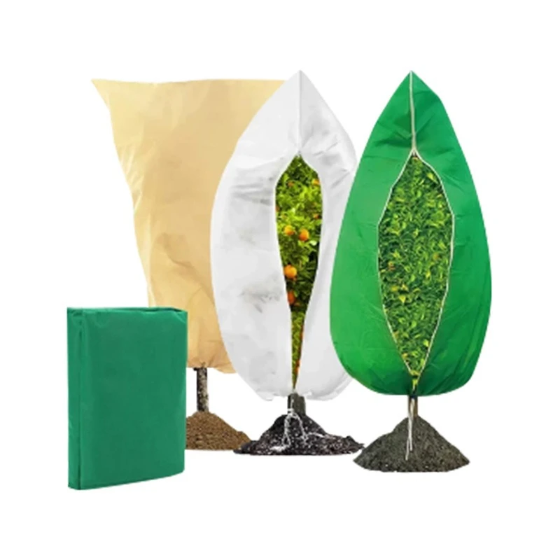 Plant Cold Winter Plant Protective Cover Antifreeze and Insect Protection Net Drawstring Warm and Cold Cover Fast Delivery