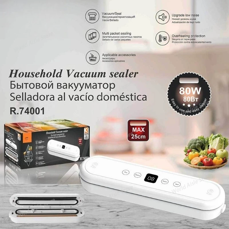 Vacuum Machine Commercial Fully Automatic Sealing Food Preservation Plastic Sealing Vacuum Sealing Machine Home