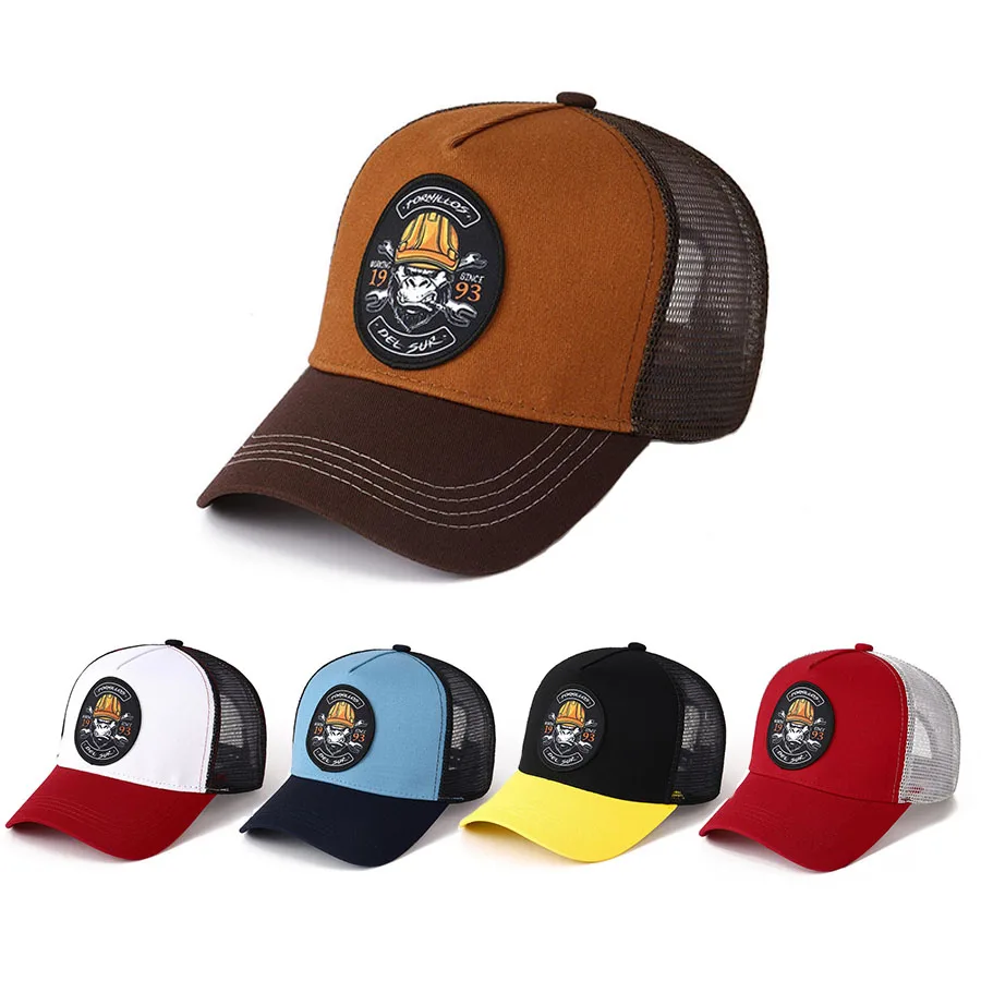 

2026 Personalized New Breathable Mesh Hat STETSON Wolf Head Poker Truck Hat Outdoor Sports Sunshade Hat Street HipHop Hat Unisex