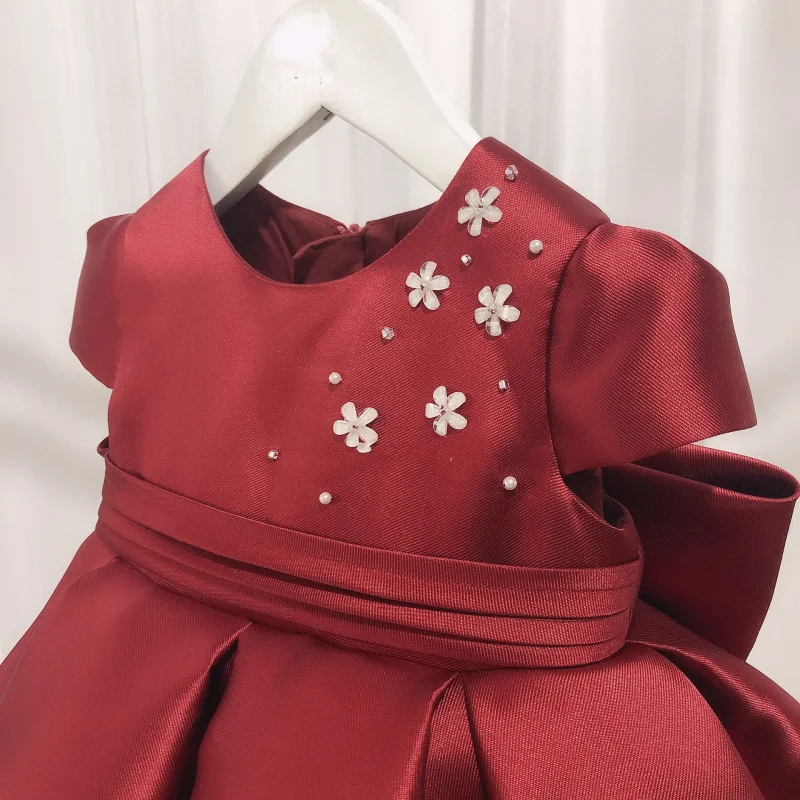 

Girls' Evening Dress Summer Children's Princess Dress Long Sleeve Birthday Piano Host Show Performance Costume