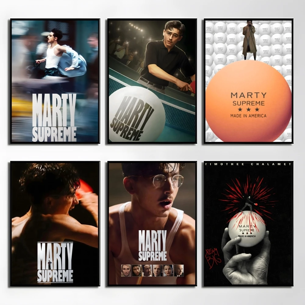 Movie M-Marty Supreme Poster Elegant And Affordable Wall Art Stickers For Dormitory Living Room And Bedroom Spaces
