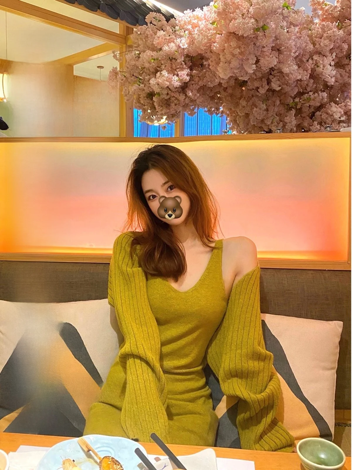 

Комплект женской одежды CCZEE Muse Godd Level Pure Desire: вязаный кардиган и платье для ранней осени, модный женский комплект