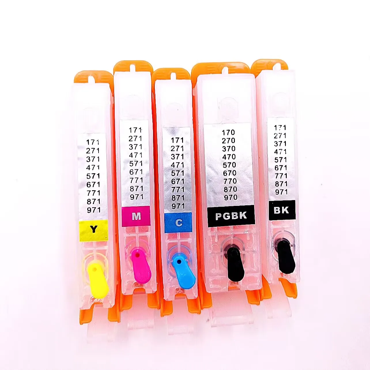 Japan Refillable Ink Cartridge with ARC Chips for Canon PGI-370 CLI-371 Pixma MG7730 MG6930 TS5030 TS6050 TS8030 TS9030 Printers