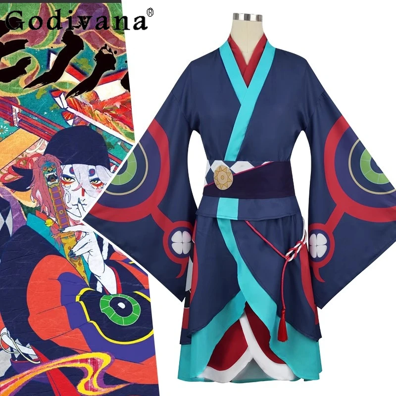 

Anime Mononoke Cosplay Set Men Women Medicine Seller Costume Kimonos Suits Female Halloween Anime Game Outfits