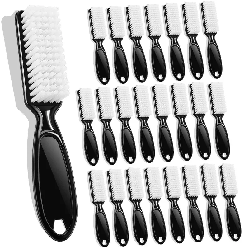 24 Pcs Handle Grip Nail Brush Hand Fingernail Cleaner Brush Manicure Tools Scrub Cleaning Brushes Kit for Toes and Nails