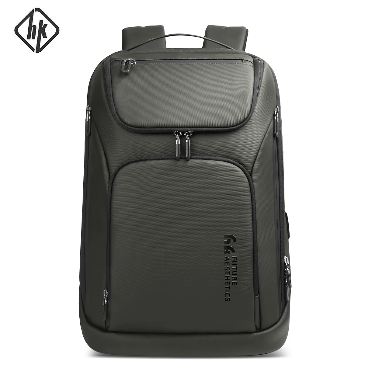 HK High Capacity Business Backpack Men Travel Bag Waterproof 17.3\