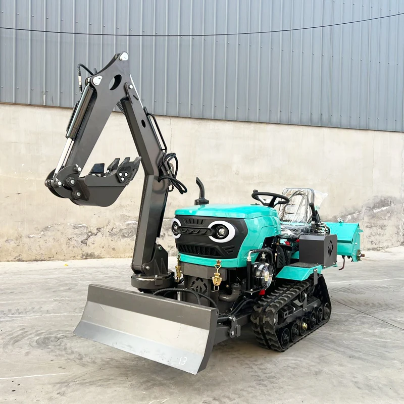 

Многофункциональный роторный культиватор-гусеничник на заказ, мини-культиватор для фермерских хозяйств, многофункциональная машина для вспашки