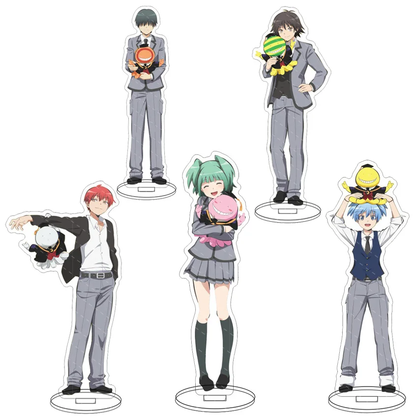 16CM Anime ‌   Acryl-Ständer Assassination Classroom Kayano Kaede Akabane Karuma Korosensei Cosplay-Figur Ornamente Exquisite Geschenke