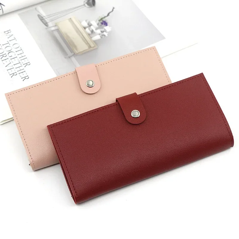 Portfel damski ze skóry PU, długi portfel damski, etui na karty kredytowe, przenośny portfel na karty kredytowe