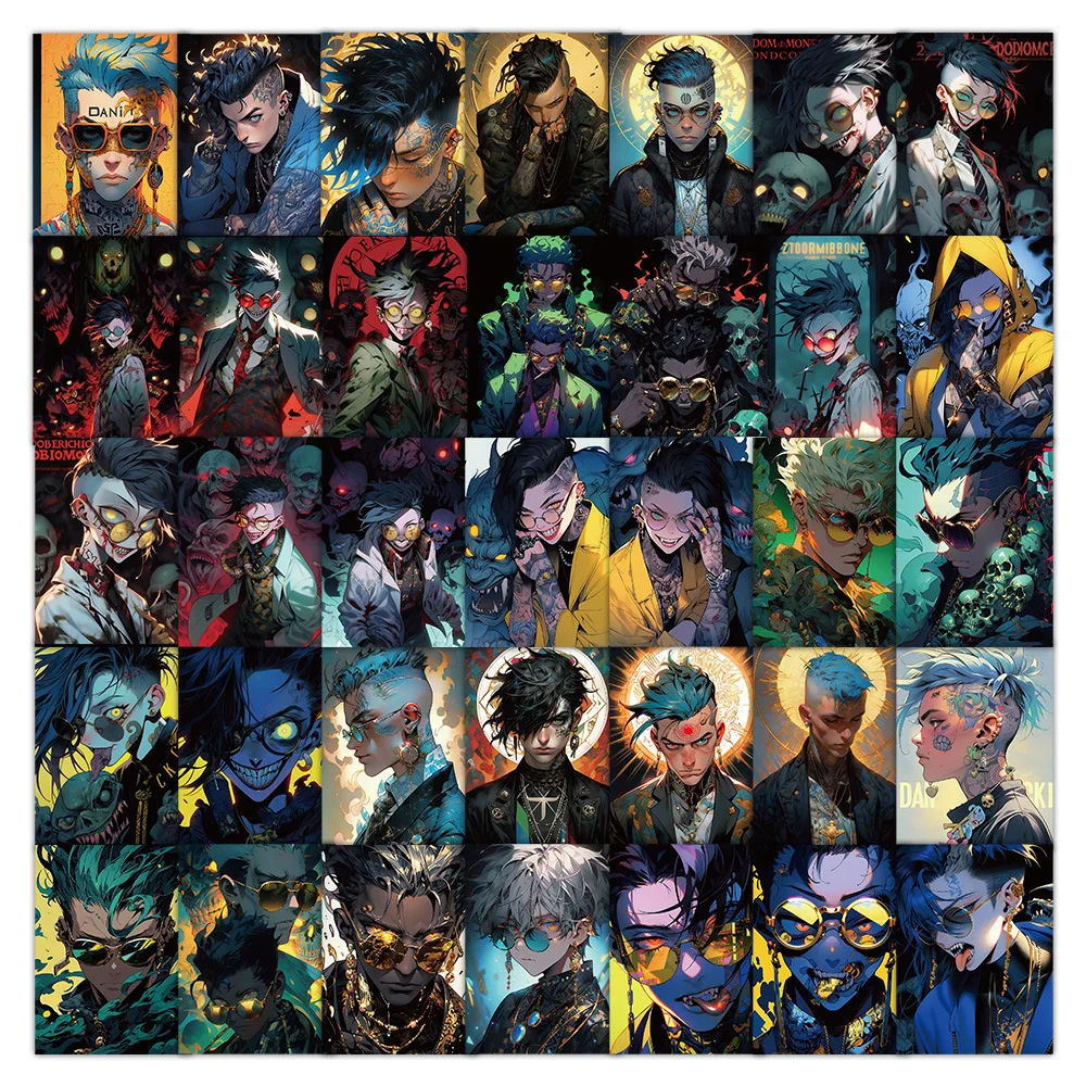 

10/60PCS Crazy Blog is Me Graffiti Sick Villain Cool Beauty Man Decoration Waterproof Sticker Kids Toy