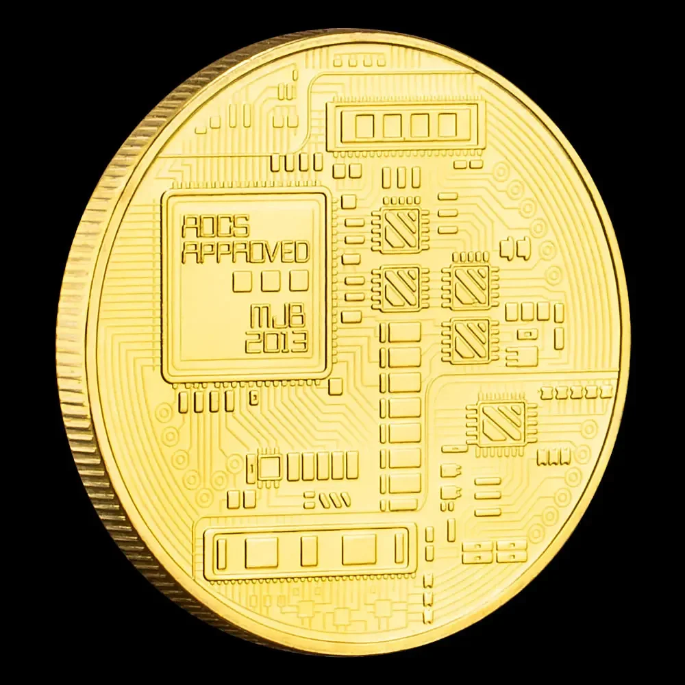 Bitcoin Collectible Great Gift Creative Souvenir Coins Physical Golden Plated Commemorative Coin