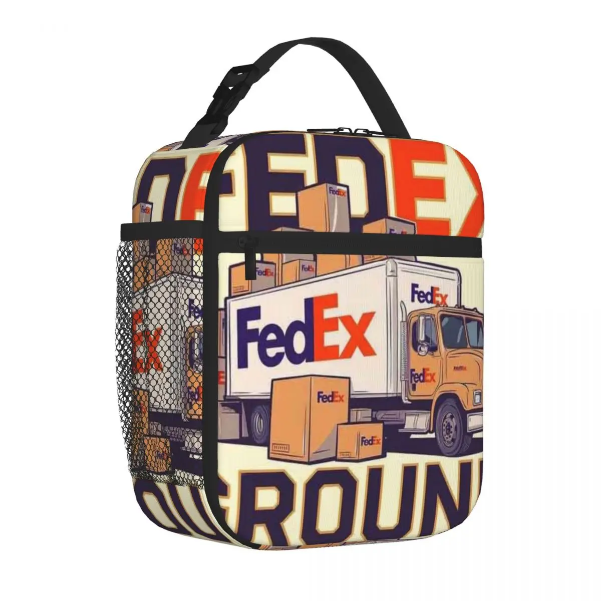 Bestselling FEDEX GROUND Insulated Inner Waterproof Lunch Bag Roadside Stop Neoprene Lunch Bag