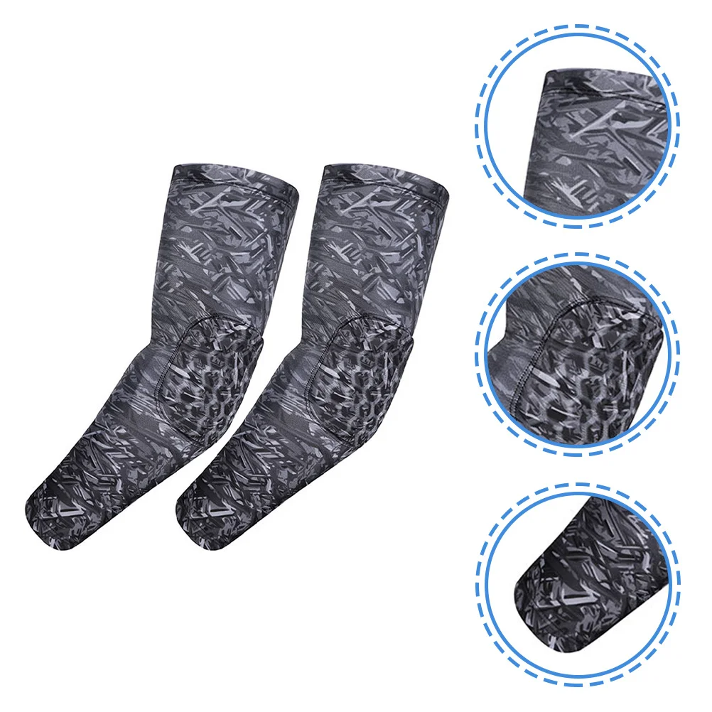 

2Pcs Elbow Pads Shockproof Arm Sleeves Breathable Protective Sleeves for Basketball Football Cycling Running Fitness Outdoor