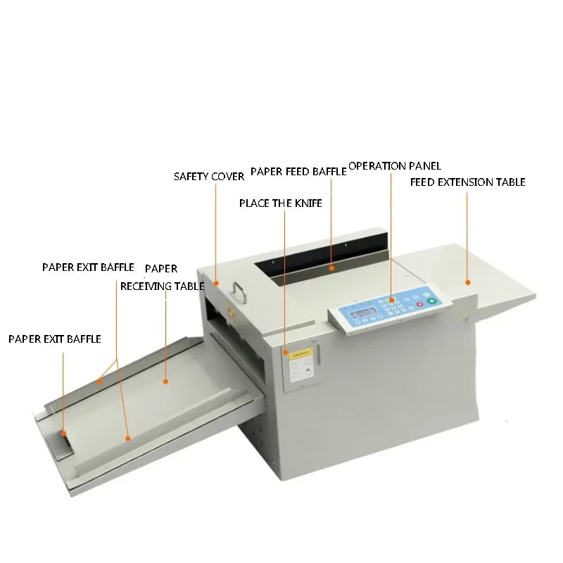 New Large NC350 Electric Creasing Machine 220V Automatic Digital Punching Machine Two-In-One Paper Creasing Machine