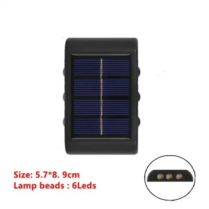 Solar LED-buitenlicht Solar-verlichting Sensorlamp Straatverlichting Buitentuindecoratie Garland Waterdichte zonne-wandlamp
