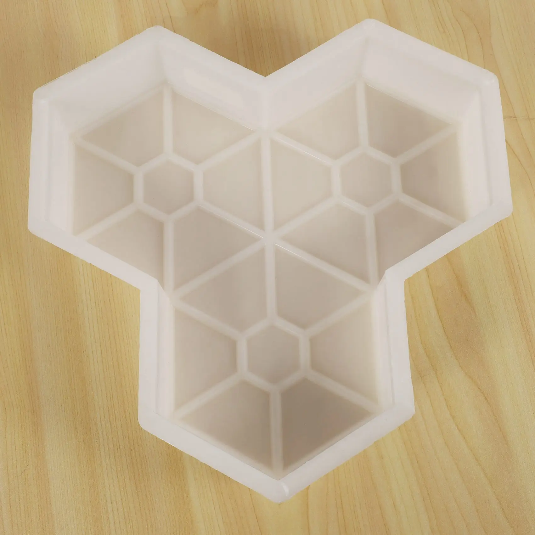 B84B-2Pcs Path Mold Maple Leaf Concrete Manually Plastic Stepping Stone Paving Molds For Pavement Courtyards Square