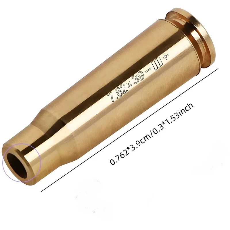 Red Laser Bore sighter Boresight CAL 7.62x3.9 ซม./0.3x1.5 นิ้วตลับหมึก