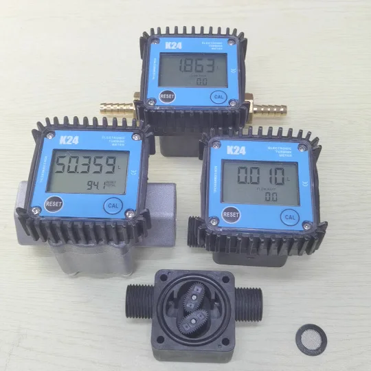 Imagem -03 - Micro Medidor de Fluxo Display Digital Medidor de Medida Engrenagem Óleo Metanol Diesel Óleo Vapor Água Líquido Químico Wg-k24