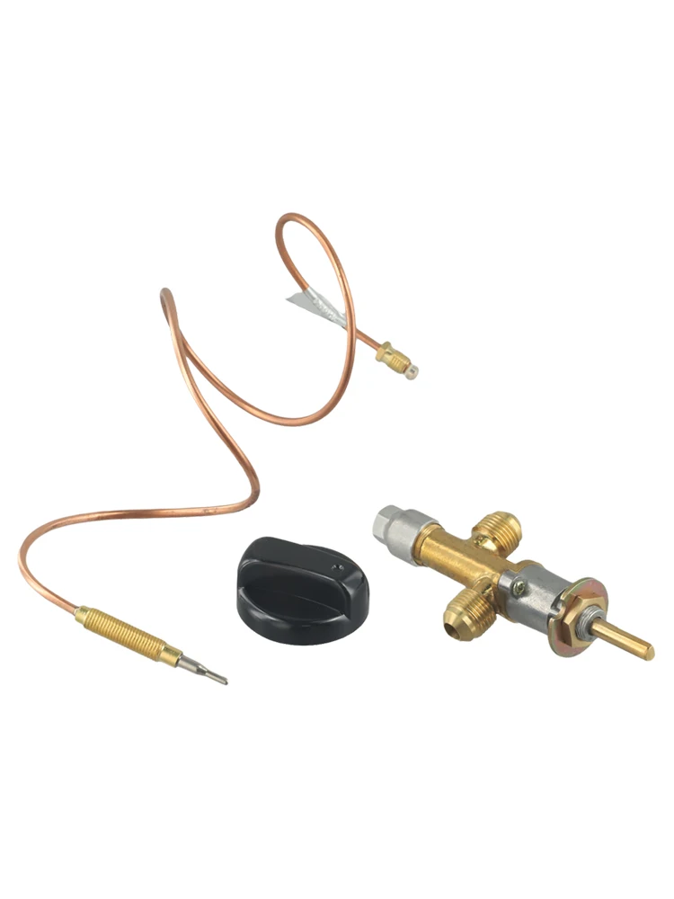 High Performance Gas Patio Heater Thermocouple Sensor & Dump Switch Main Control Valve 600mm Length M8x1 Head End