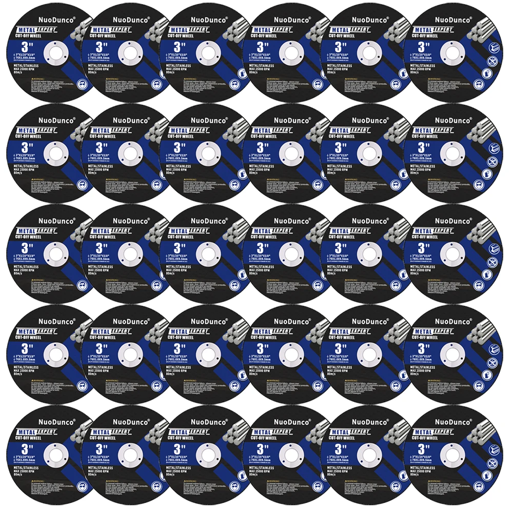 76 mm Metall-Trennscheibe für Winkelschleifer, 9,5 mm Bohrung, Trennscheibe, Edelstahl, Schleifen, Schleifen, Sägeblatt für Metall