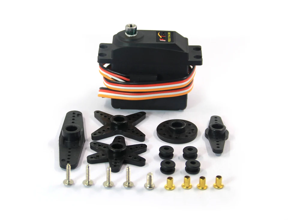 Large Torque 17kg Single Shaft Robot RC Servo 4-Pin Wire Position Feedback Continuous Metal Gear Android Robot Plastic Model