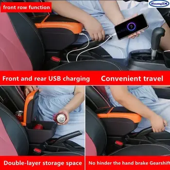 Pro Renault Duster loketní opěrku, box pro Dacia Duster 2019-2023, středový úložný box určený pro dodatečnou montáž s USB, autopříslušenství 8 nejlepší prodej Loketní opěrka Renault Duster - №8