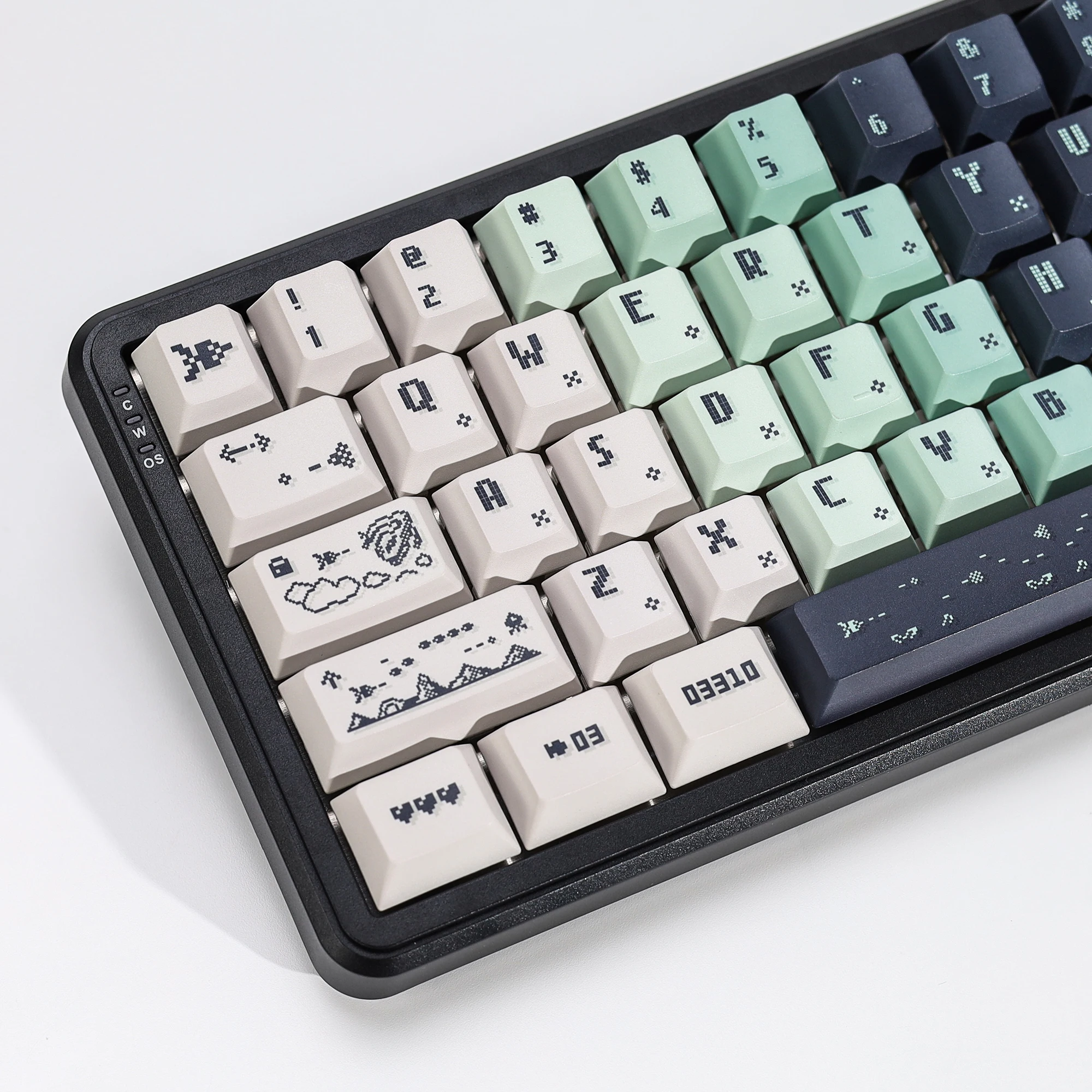 KBDiy Space Impact Keycaps Retro Cherry Profile Alice PBT 7u Keycap Custom für MX Magnetic Switch Gaming Mechanical Keyboard KIT – Detail 16