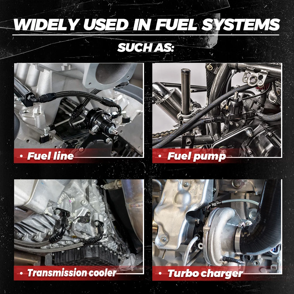 4AN bis 7/16-24 4AN auf M12 x 1,5 6AN bis 5/8-18 Außenblende auf Außengewinde Turbo-Ölzufuhr-Adapteranschluss für GT25/28/30/35/35R