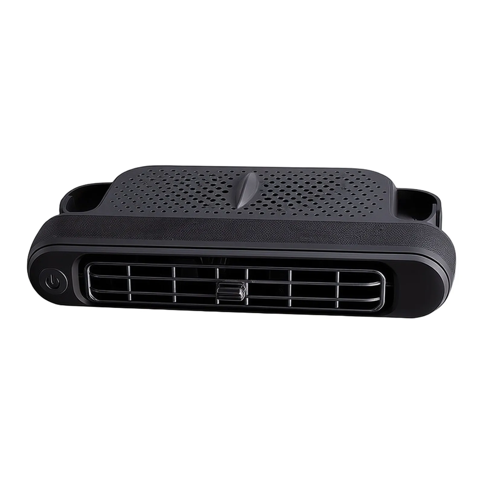 1pc 5V 2A Car Rear Seats for fan With Three Adjustable Wind Speeds - ABS, Black Brown Stripe 175x75x34mm Efficient Cooling