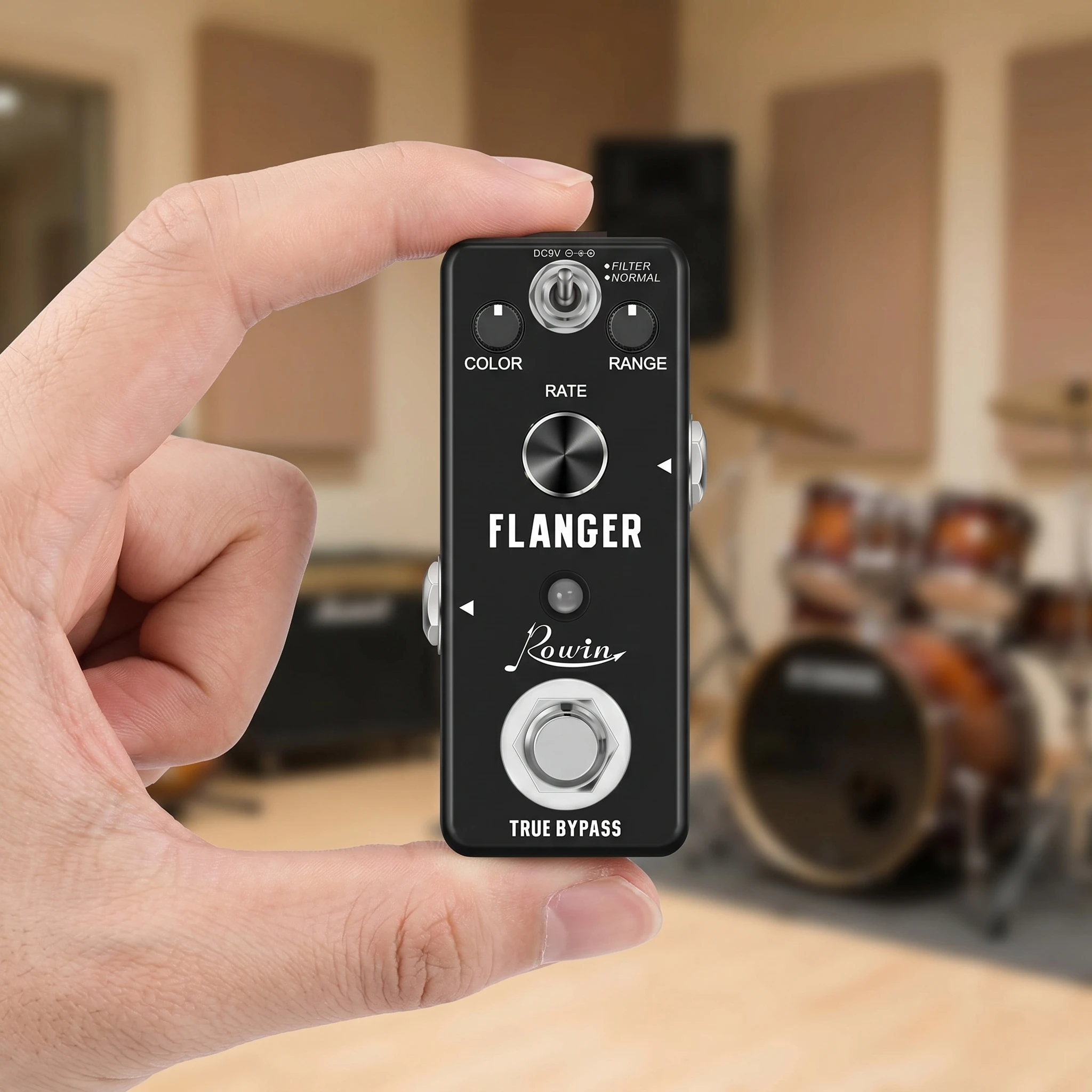 

Rowin FLANGER Effect Pedal, LEF-312 Analog Classic Bass Guitar Flange True Bypass, 2 Modes for Electric Guitar Accessory