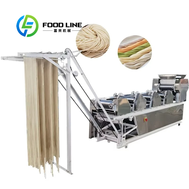 Automatic Large Fresh Noodle Making Machine 220V Home Use Grain Product Processing Noodle Maker with Motor Core Components