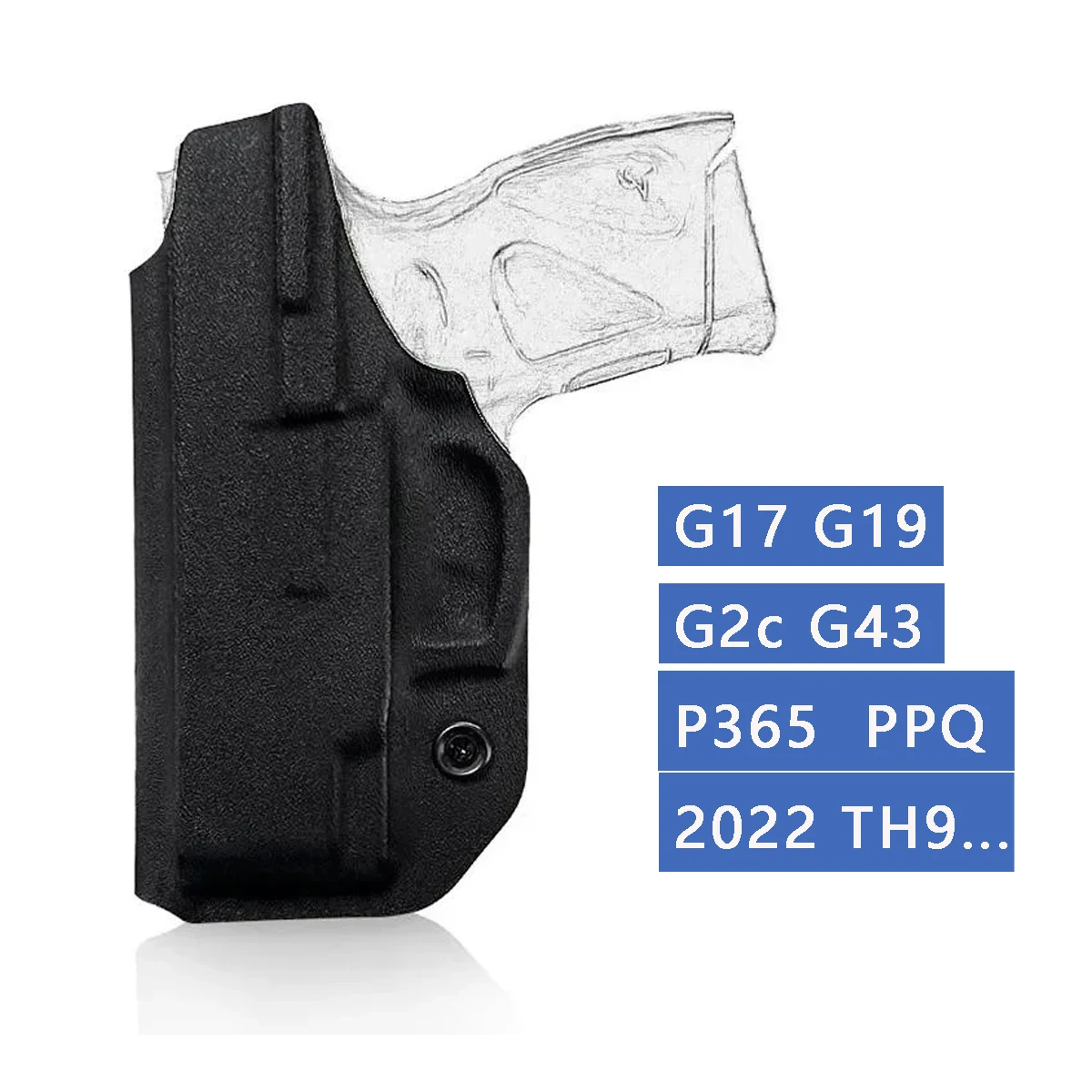 Glock 43 43X Walter PPQ 92FS IWB Holster Concealed Carry Gun Holsters Compact Pistol Taurus G2c p365  CZ P07 TH9 MP40 Case Bag