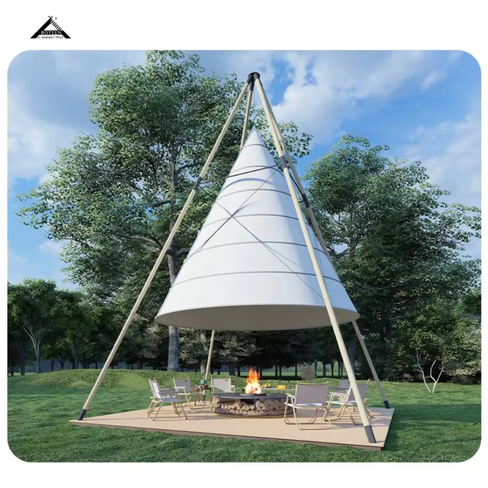 Boteen Factory Supply Spire Canopy Luxury Family Camping Tent Outdoor Multi Persons Picnic