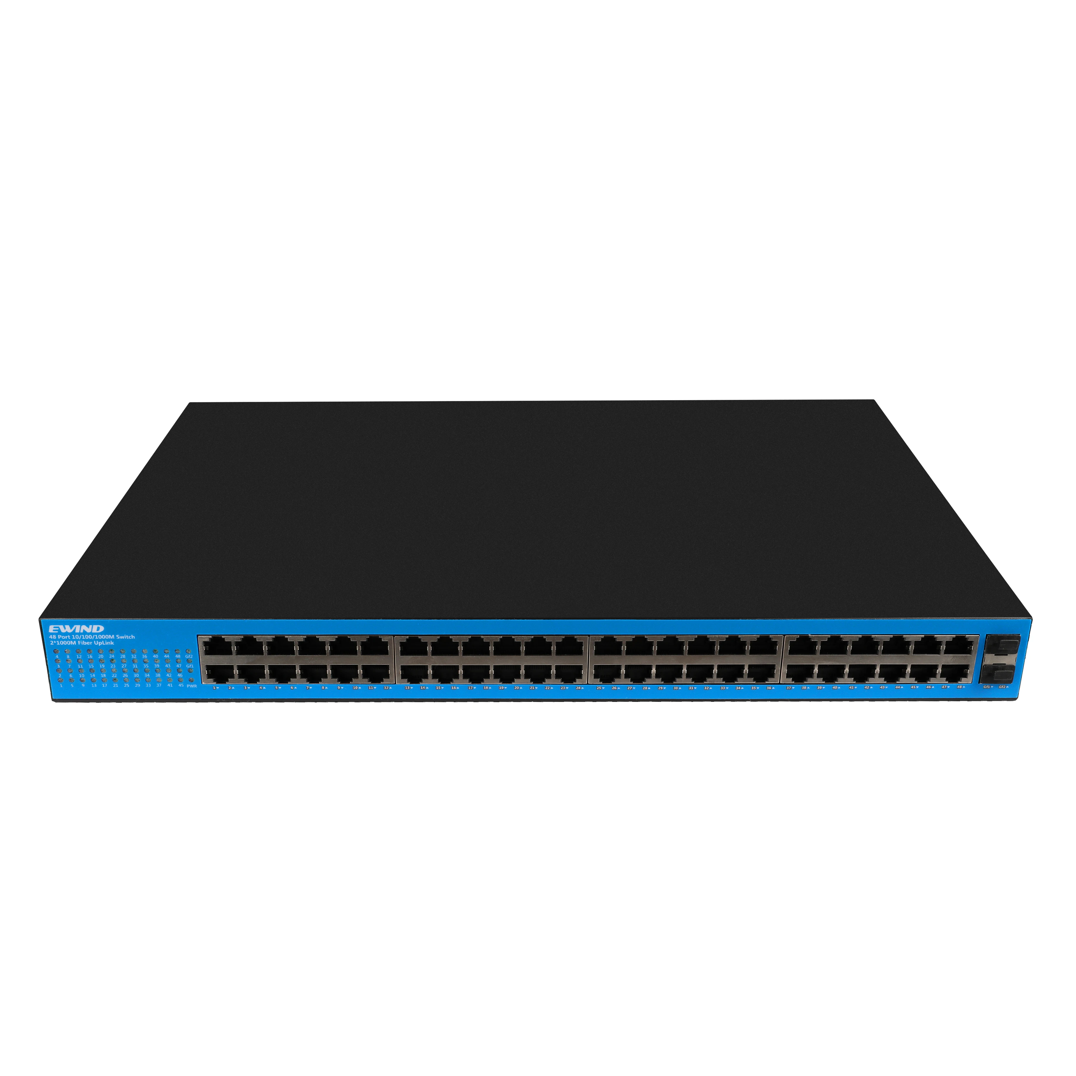 Saklar jaringan 48 port 10/100/1000M PoE saklar dengan 2 100/1000M SFP port optik Gigabit Tidak dikelola poe switch